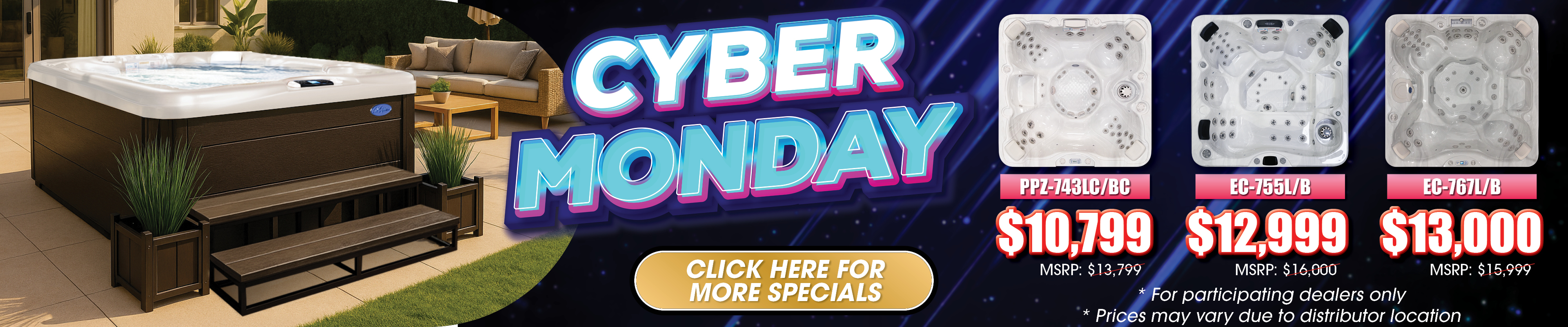 Calspas hot tub being used in a family setting - Millhall