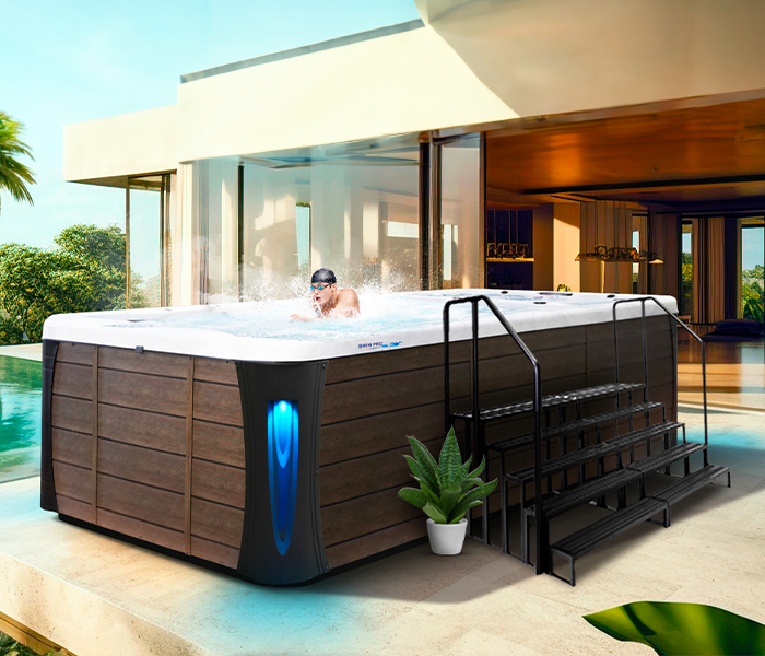 Calspas hot tub being used in a family setting - Millhall